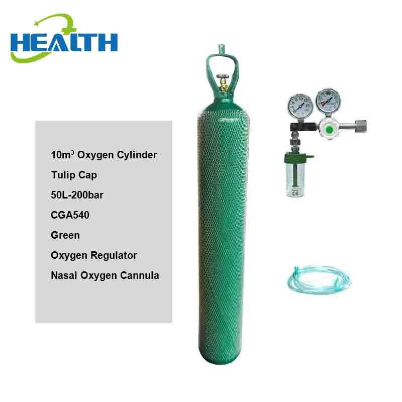 Cheap Price 4L 6.3L 10L 40L 50L Seamless Al Steel Industrial Medical Argon/CO2/Gas/Air/Oxygen Cylinder Hot