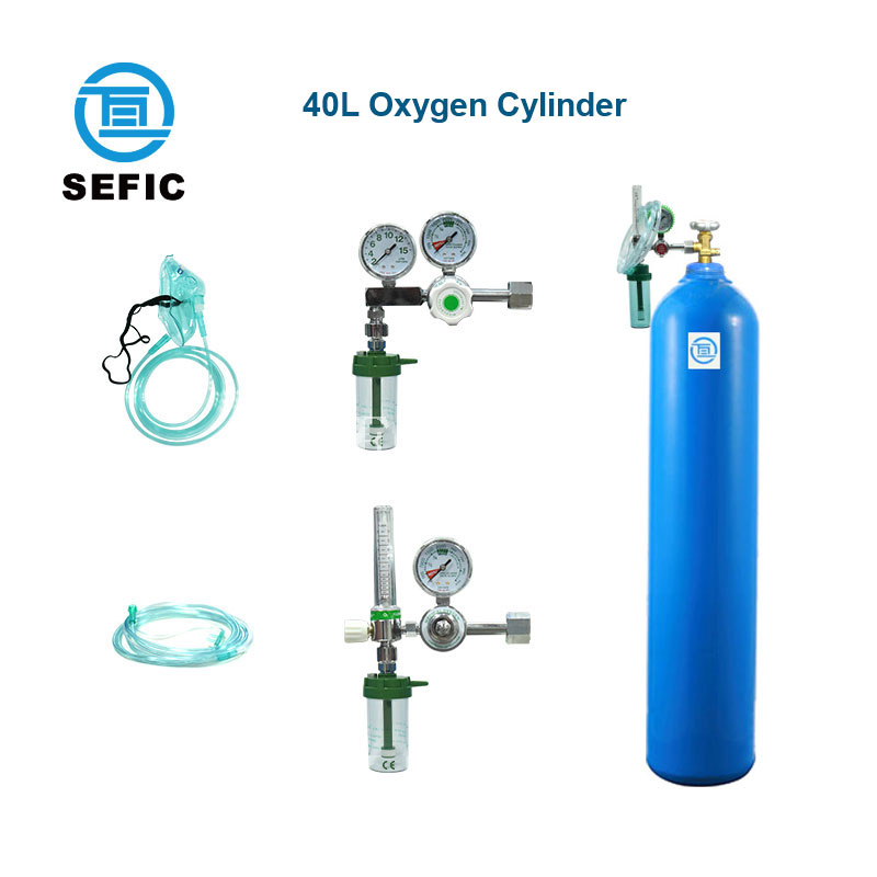 Cheap Price 4L 6.3L 10L 40L 50L Seamless Al Steel Industrial Medical Argon/CO2/Gas/Air/Oxygen Cylinder Hot