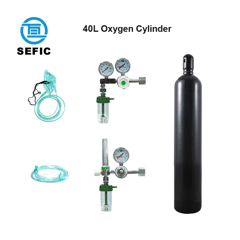 Cheap Price 4L 6.3L 10L 40L 50L Seamless Al Steel Industrial Medical Argon/CO2/Gas/Air/Oxygen Cylinder Hot