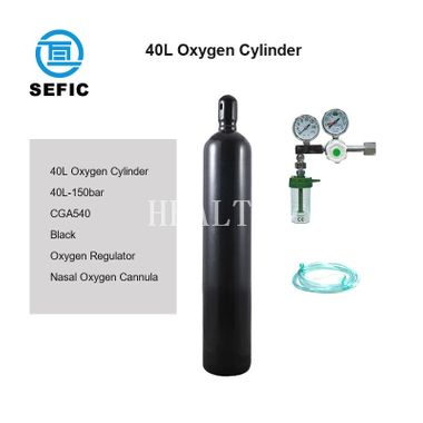 Cheap Price 4L 6.3L 10L 40L 50L Seamless Al Steel Industrial Medical Argon/CO2/Gas/Air/Oxygen Cylinder Hot